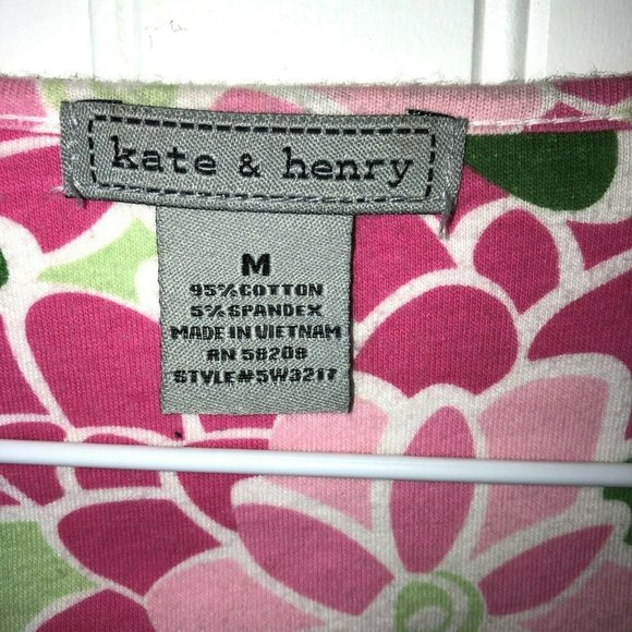 Kate & Henry Women's 3/4 sleeved Embellished Top Size M - Picture 3 of 4